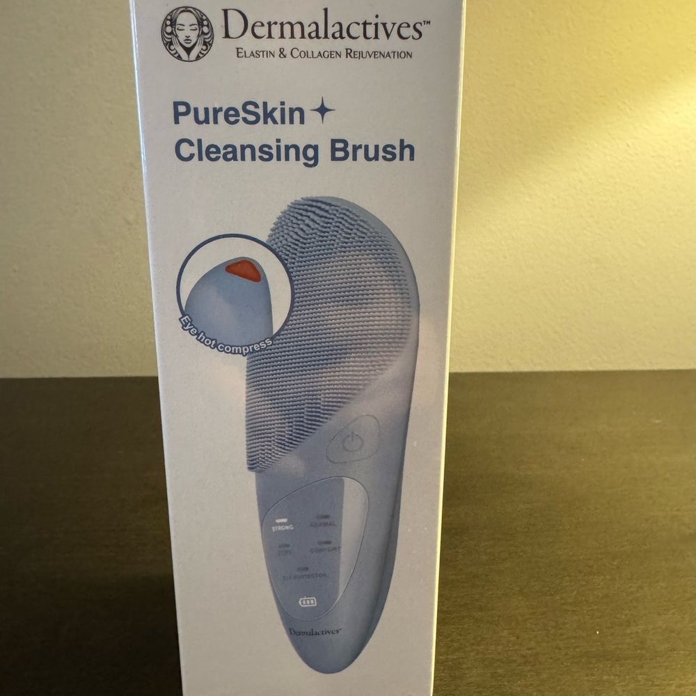 Dermalactives PureSkin Cleansing Brush Full Size NIB Sealed